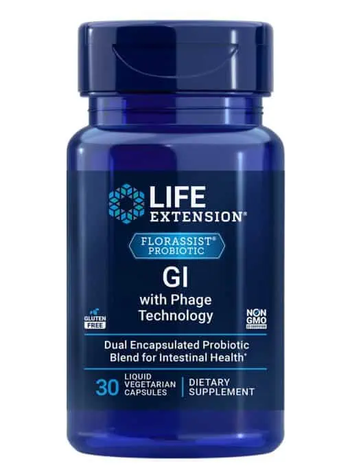 FLORASSIST® Probiotic GI with Phage Technology Optimal digestive health, microbiome balance, advanced formula