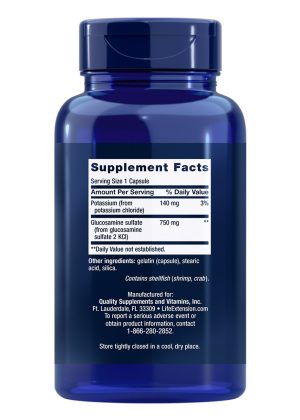 Glucosamine Sulfate Supports knee comfort and joint health by Life Extension