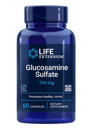 Glucosamine Sulfate Supports knee comfort and joint health by Life Extension