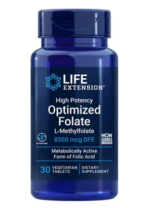 High Potency Optimized Folate Heart & brain health, homocysteine support, strong dose