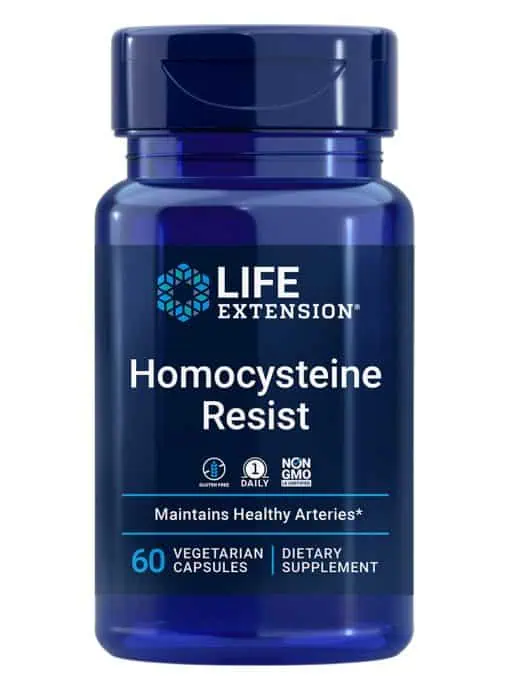 Homocysteine Resist Cardiovascular health, brain support by Life Extension