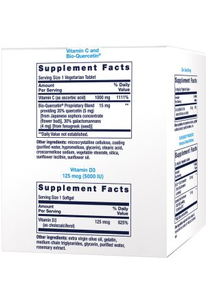 Immune Packs with Vitamin C & D, Zinc and Probiotic Immune health support, multi-nutrient, convenient daily packaging