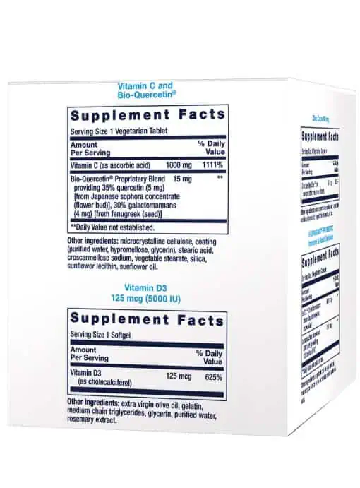 Immune Packs with Vitamin C & D, Zinc and Probiotic Immune health support, multi-nutrient, convenient daily packaging