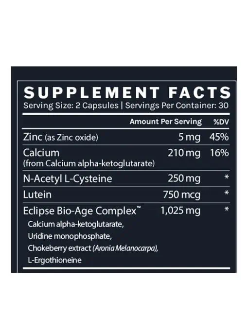 InfiniAGE- Longevity Multivitamin Supporting Pace of Aging Ingedients by InfiniWell