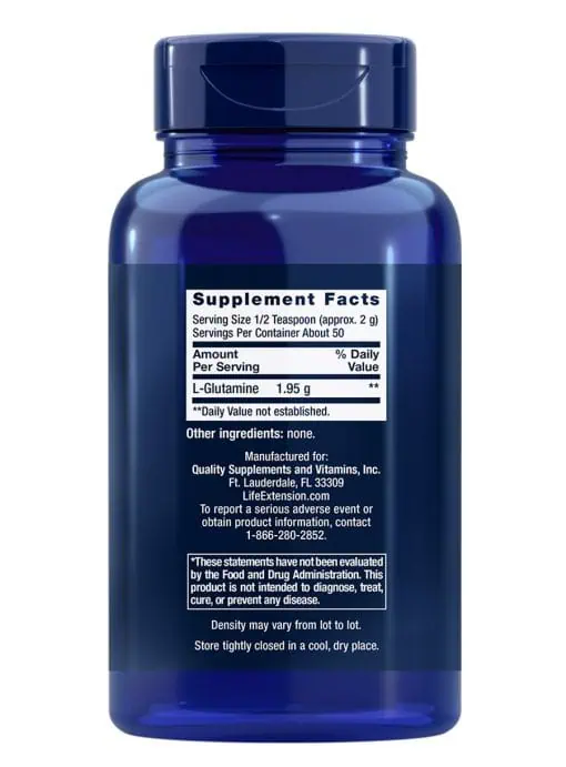 L-Glutamine Powder Supports muscle & immune health by Life Extension