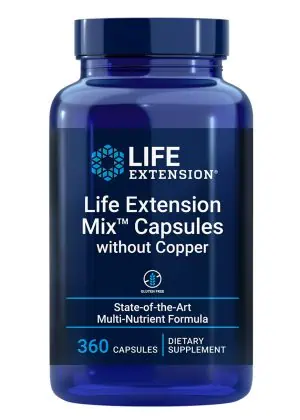 Life Extension Mix™ Capsules without Copper Wide-spectrum nutritional support, high-potency, advanced formula