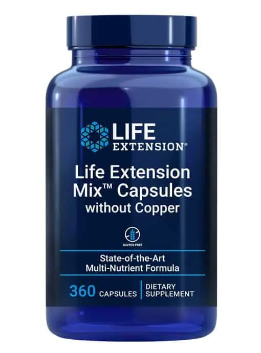 Life Extension Mix™ Capsules without Copper Wide-spectrum nutritional support, high-potency, advanced formula