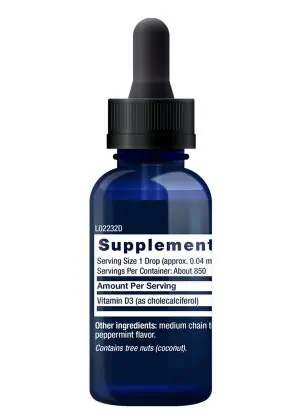 Liquid Vitamin D3 (Mint) Immune, bone & whole body health, tasty flavor