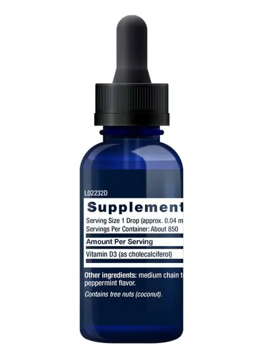 Liquid Vitamin D3 (Mint) Immune, bone & whole body health, tasty flavor