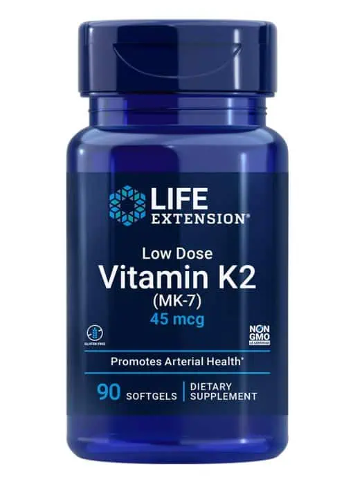 Low Dose Vitamin K2 MK-7 Convenient, once-daily source of Vitamin K2 as MK-7