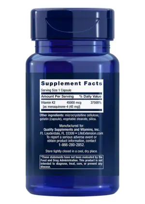 Mega Vitamin K2 by Life Extension