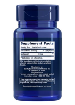 Melatonin Promote optimal sleep, vegetarian chewable lozenge