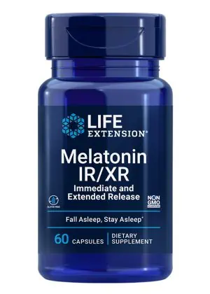 Melatonin IR/XR Supports restful sleep, immediate & extended release, 1.5 mg by Life Extension