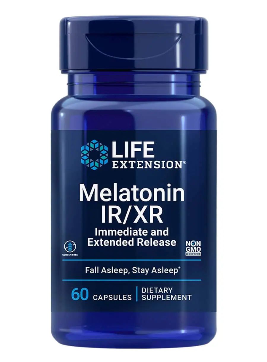 Melatonin IR/XR Supports restful sleep, immediate & extended release, 1.5 mg by Life Extension