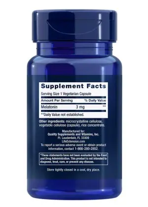Melatonin by Life Extension Promotes optimal sleep