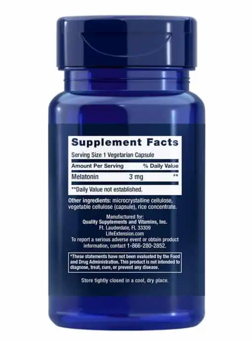 Melatonin by Life Extension Promotes optimal sleep