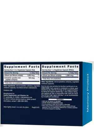 Memory Protect Memory support, cognition, advanced formula