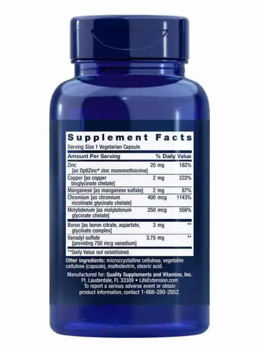 Only Trace Minerals A daily dose of zinc, chromium, boron & more