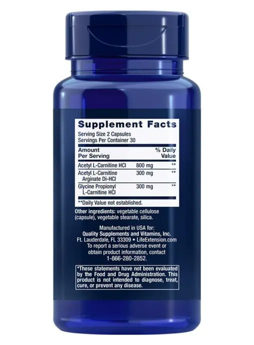 Optimized Carnitine by Life Extension