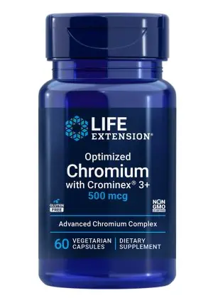 Optimized Chromium with Crominex® 3+ Maintain healthy glucose metabolism.