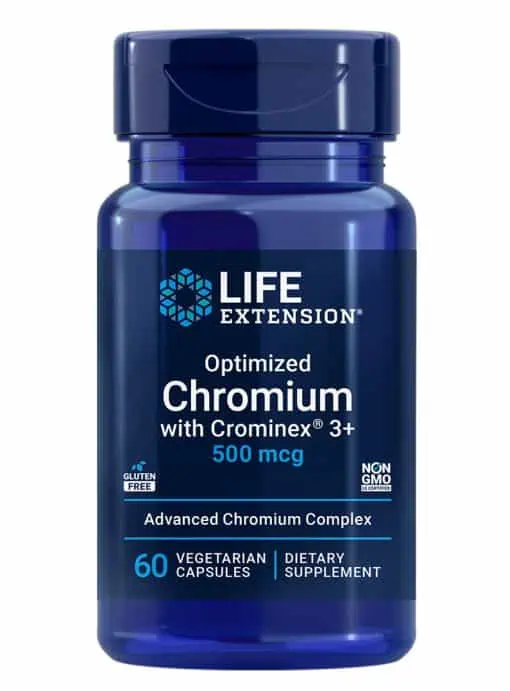 Optimized Chromium with Crominex® 3+ Maintain healthy glucose metabolism.