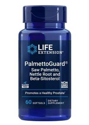 PalmettoGuard® Saw Palmetto, Nettle Root and Beta-Sitosterol Supports healthy prostate function & hormone metabolism