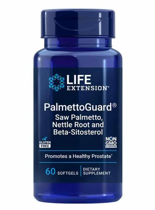 PalmettoGuard® Saw Palmetto, Nettle Root and Beta-Sitosterol Supports healthy prostate function & hormone metabolism