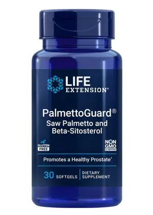 PalmettoGuard® Saw Palmetto and Beta-Sitosterol Supports healthy prostate function & hormone metabolism.