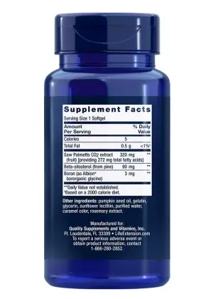 PalmettoGuard® Saw Palmetto and Beta-Sitosterol Supports healthy prostate function & hormone metabolism.