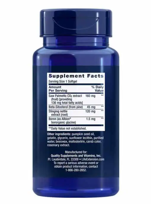 PalmettoGuard® Saw Palmetto, Nettle Root and Beta-Sitosterol Supports healthy prostate function & hormone metabolism