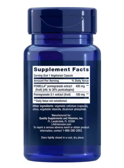 Pomegranate Fruit Extract Pomegranate polyphenols by Life Extension