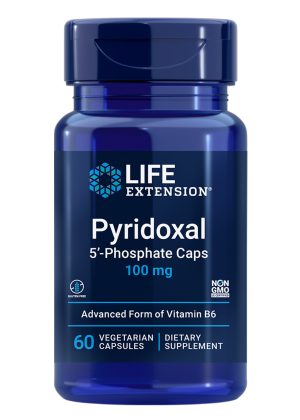 Pyridoxal 5-Phosphate Caps Bioactive B6 for cardiovascular, kidney & nerve health