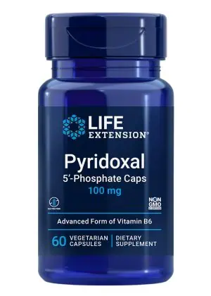 Pyridoxal 5-Phosphate Caps Bioactive B6 for cardiovascular, kidney & nerve health
