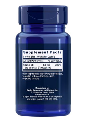 Pyridoxal 5-Phosphate Caps Bioactive B6 for cardiovascular, kidney & nerve health