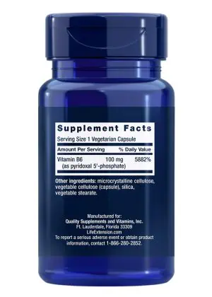 Pyridoxal 5-Phosphate Caps Bioactive B6 for cardiovascular, kidney & nerve health