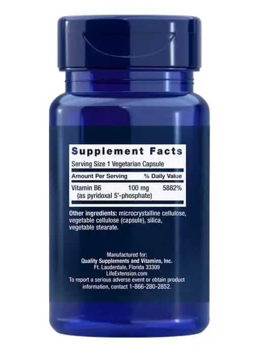 Pyridoxal 5-Phosphate Caps Bioactive B6 for cardiovascular, kidney & nerve health