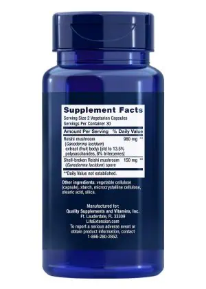 Reishi Extract Mushroom Complex Full-spectrum extract, broad-spectrum immune support