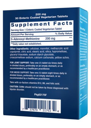 SAMe S-Adenosyl-Methionine Mood, joint & liver support by Life Extension