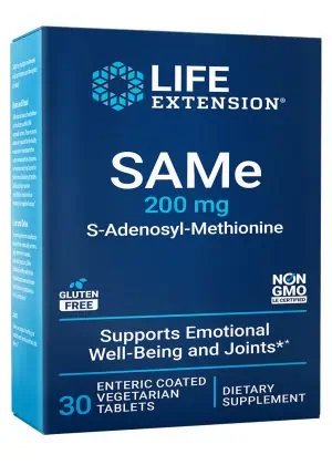 SAMe S-Adenosyl-Methionine Mood, joint & liver support by Life Extension