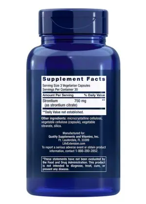 Strontium Caps Trace mineral for advanced bone health support
