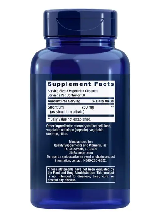 Strontium Caps Trace mineral for advanced bone health support