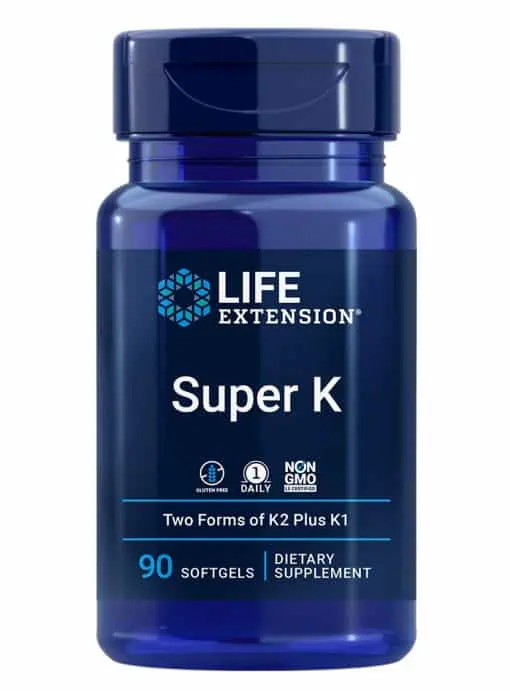 Super K Vitamin K supplement with K1 and two forms of K2