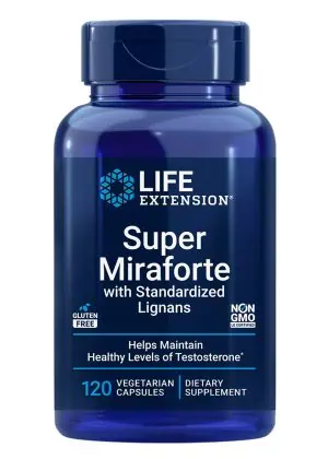 Super Miraforte with Standardized Lignans Focused formula for testosterone benefits
