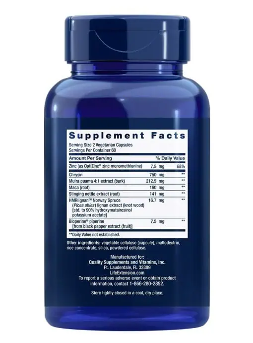 Super Miraforte with Standardized Lignans Focused formula for testosterone benefits