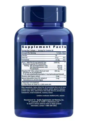 Super Omega-3 Plus EPA/DHA Fish Oil, Sesame Lignans, Olive Extract, Krill & Astaxanthin Heart & brain health, inflammation health support, advanced formula