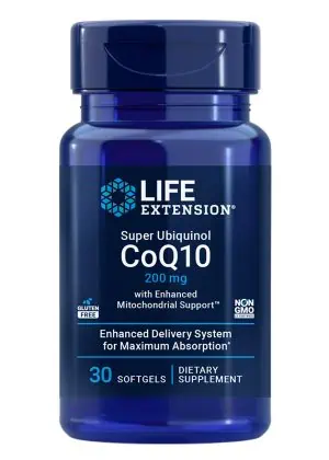 Super Ubiquinol CoQ10 with Enhanced Mitochondrial Support Heart health, general fatigue, bioavailable, strong dose