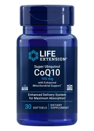 Super Ubiquinol CoQ10 with Enhanced Mitochondrial Support by Life Extension