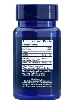 Super Ubiquinol CoQ10 with Enhanced Mitochondrial Support by Life Extension