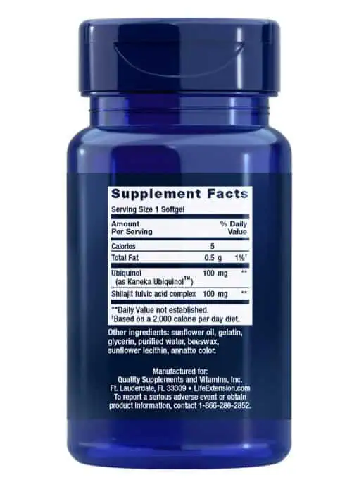 Super Ubiquinol CoQ10 with Enhanced Mitochondrial Support by Life Extension