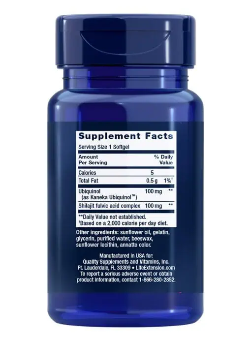 Super Ubiquinol CoQ10 with Enhanced Mitochondrial Support by Life Extension